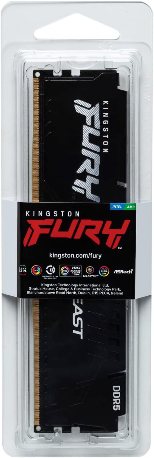 Kingston FURY Beast 16 Go (1x16G) 6000 DDR5 CL36 XMP - Noir - image 4