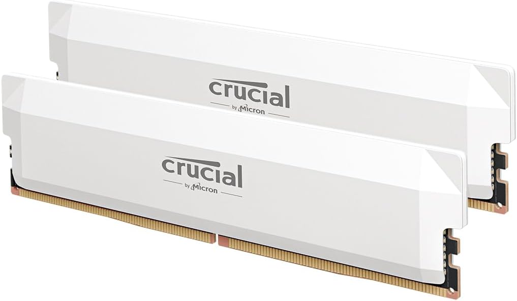 Crucial PRO Gaming 32G (2x16G) DDR5 6000MHz Blanc