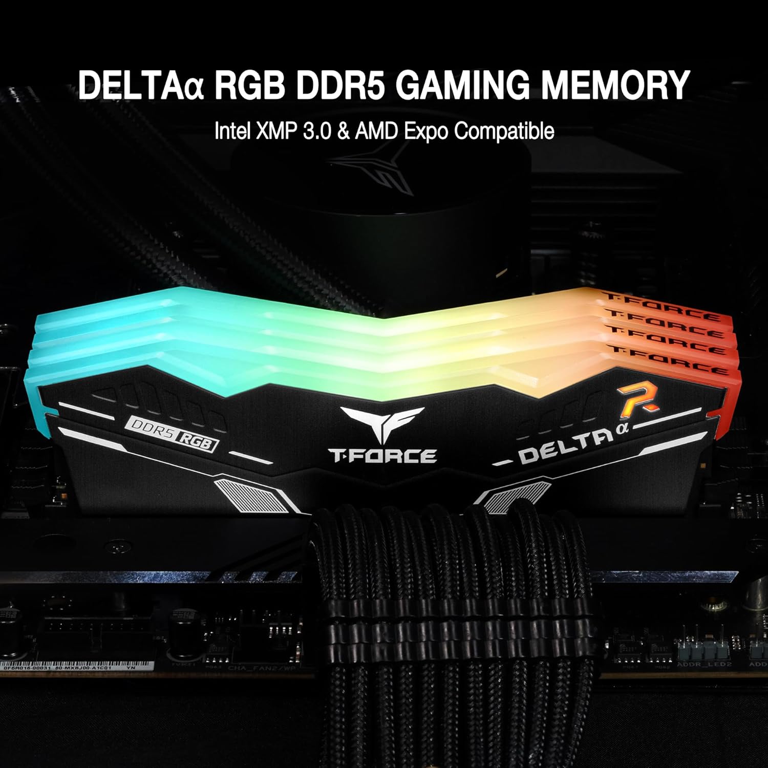 Team Group T-Force Delta RGB 2x32GB DDR5 6000MHz - Noir - image 3