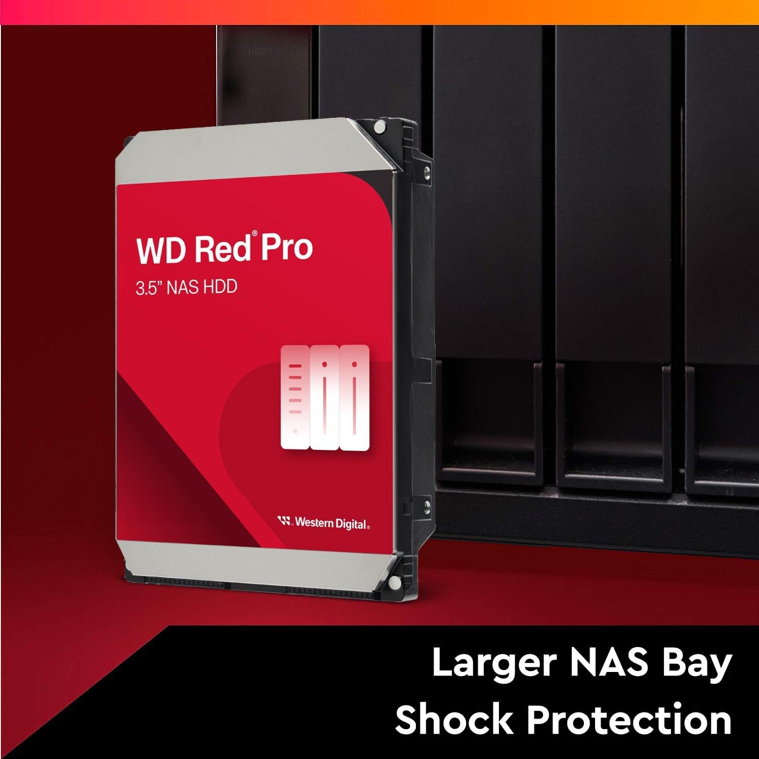 Western Digital WD Red Plus 3.5" 14 To ( WD142KFGX) Disque dur Mécanique - image 3