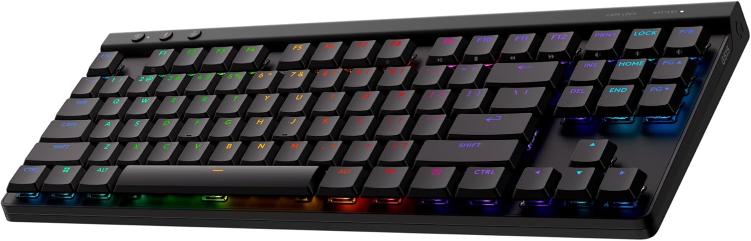 Logitech G G515 Lightspeed TKL Sans Fil Linéaires Noir