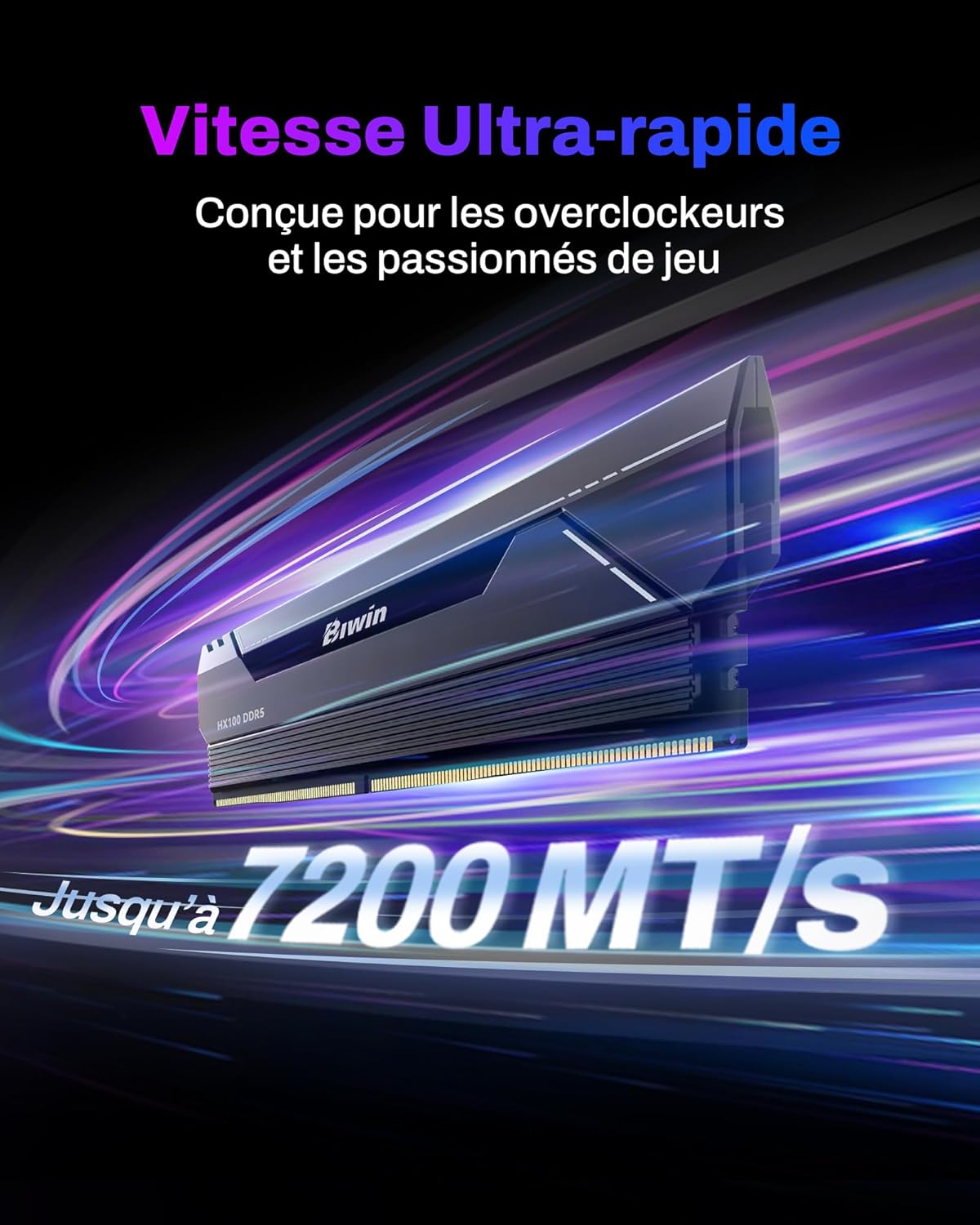 Biwin Opale HX100 DDR5 2x16GB 6000C30 - Noir - image 2