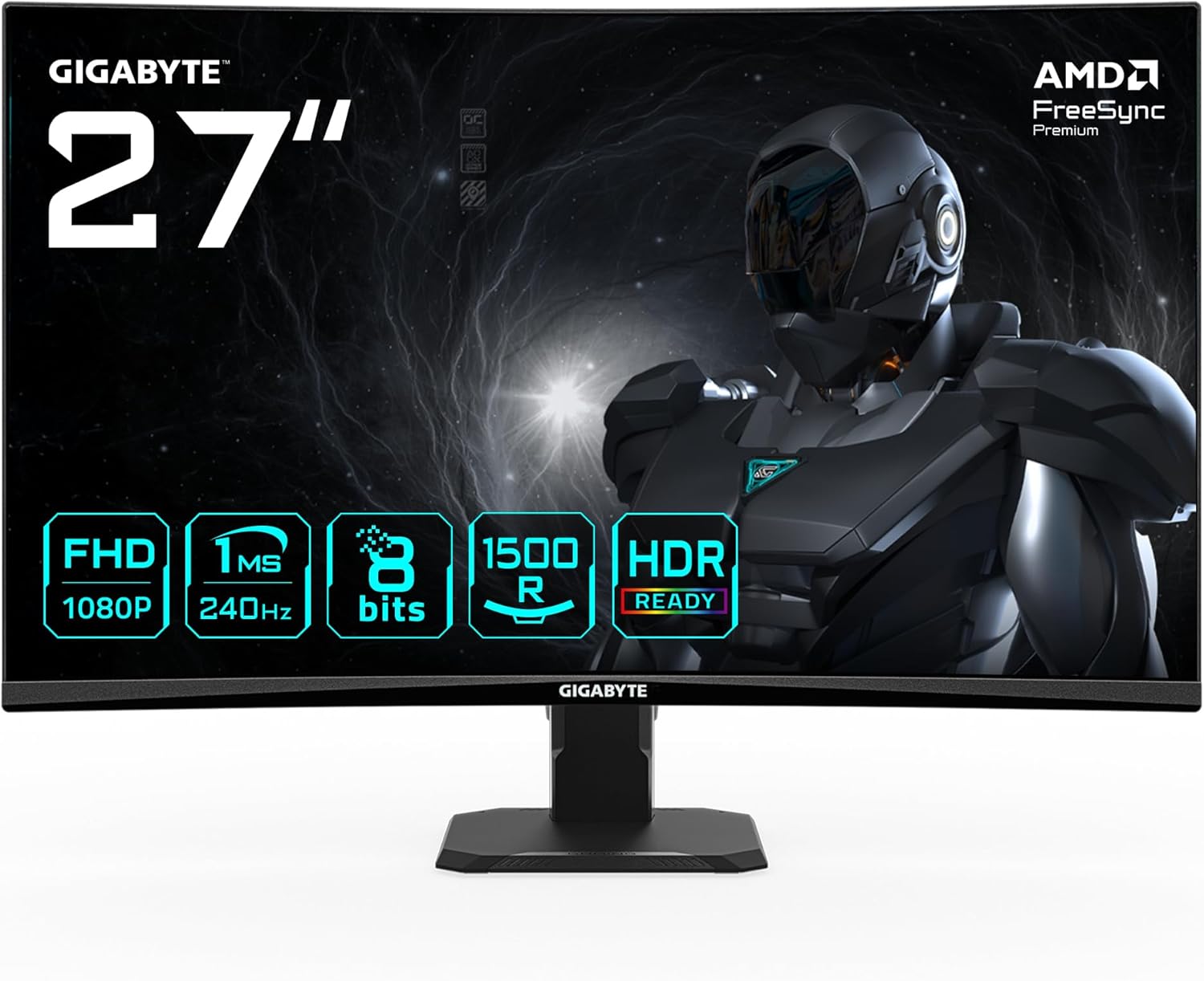 GIGABYTE GS27FC2 27"  incurvé FHD 240Hz FreeSync Premium