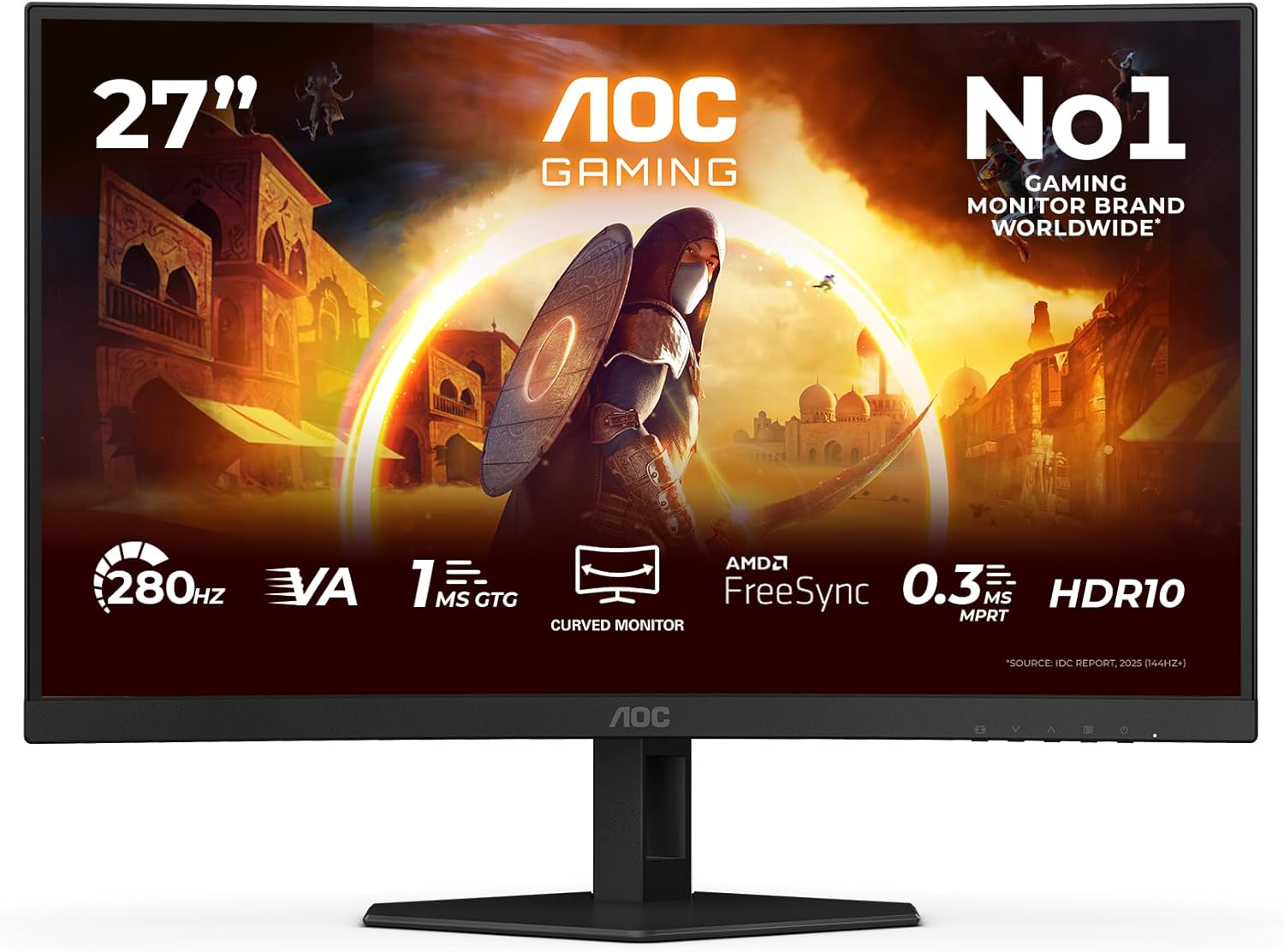 AOC G4 C27G4ZXE (27") Incurvé FHD 280Hz Noir