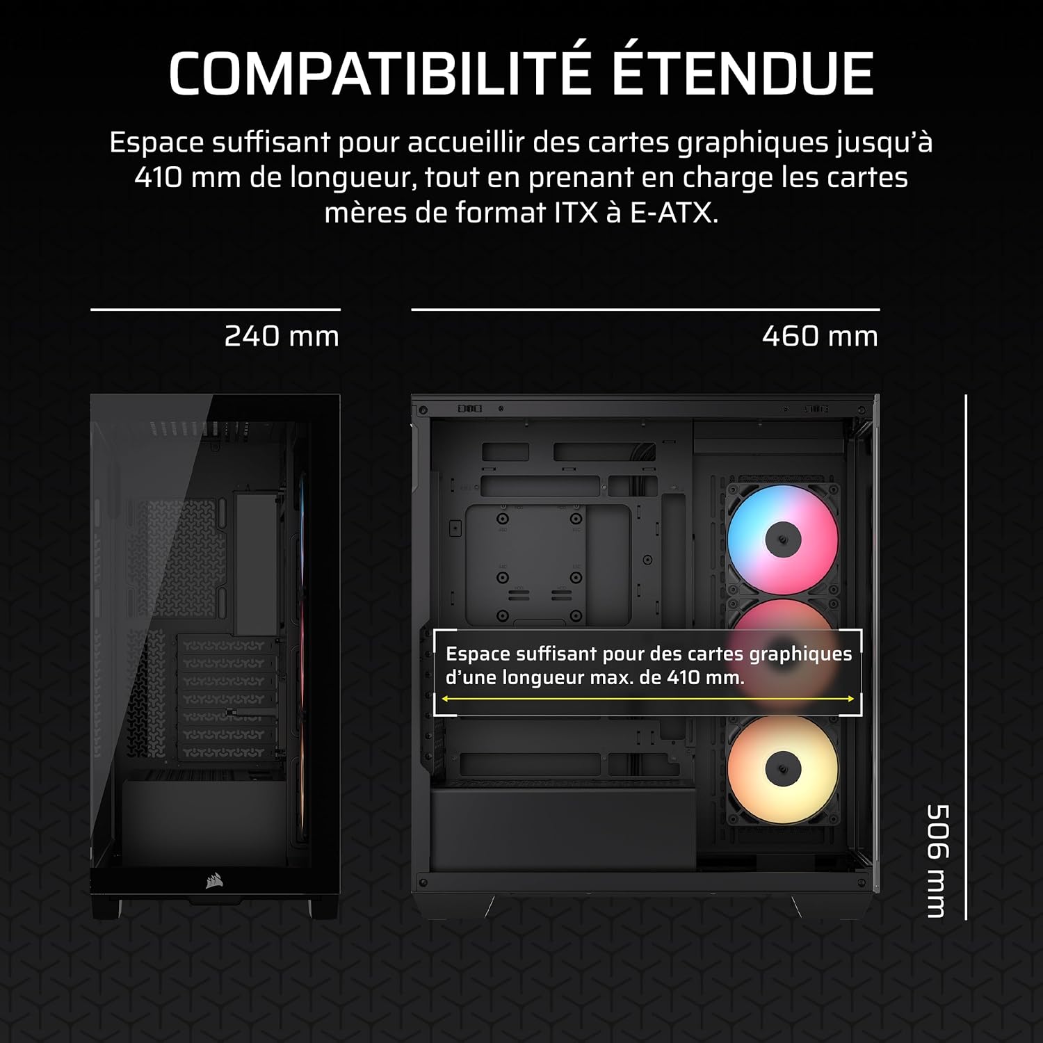Corsair 3500X RS-R ARGB Midi Tower Noir - image 3