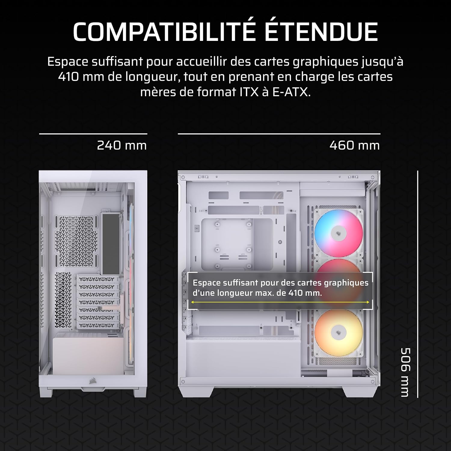 Corsair 3500X RS-R ARGB Midi Tower Blanc - image 3