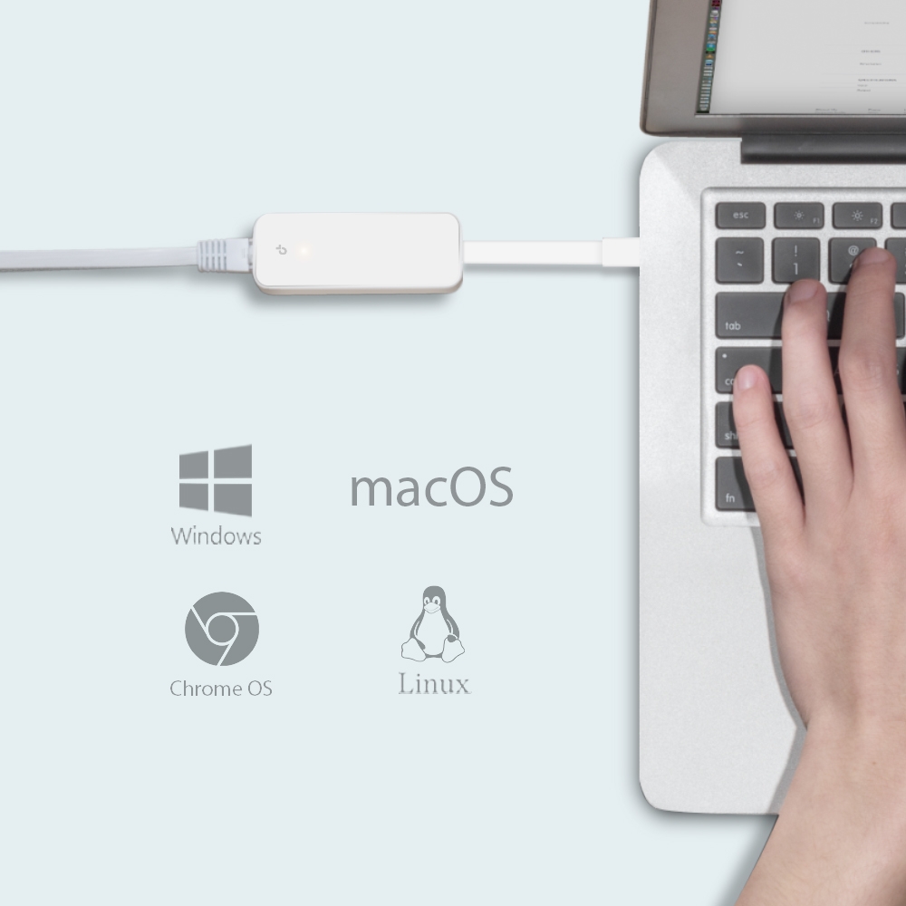 TP-LINK Adaptateur réseau USB Type C vers Gigabit Ethernet 10/100/1000 Mbps - image 3