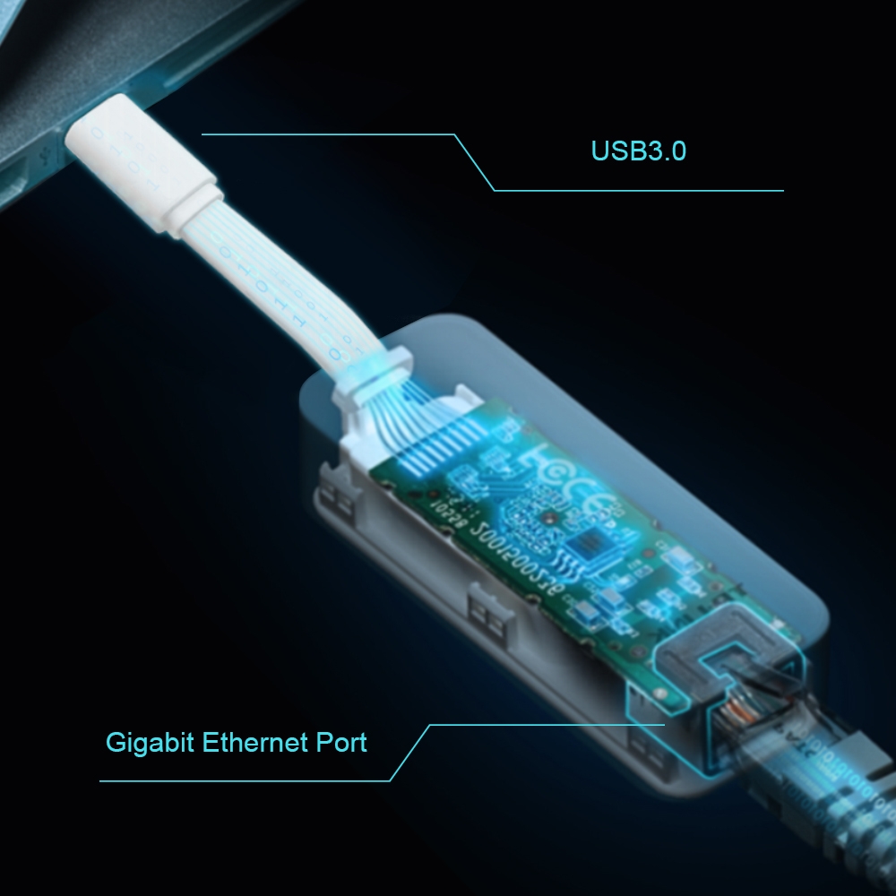 TP-LINK Adaptateur réseau USB Type C vers Gigabit Ethernet 10/100/1000 Mbps - image 4