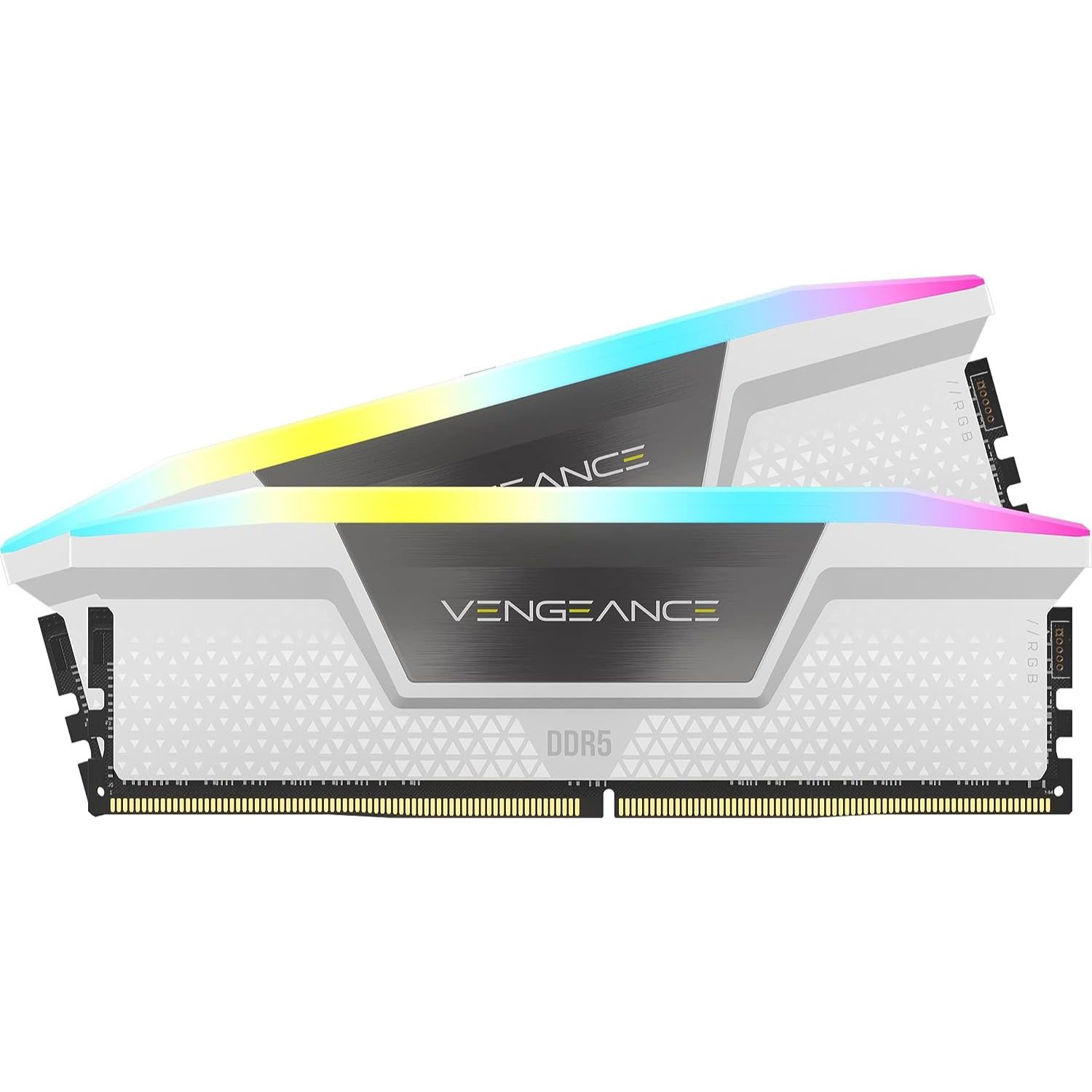 Corsair Vengeance RGB 32 Go 2 x 16 Go DDR5 6000 MHz - Blanc - image 1