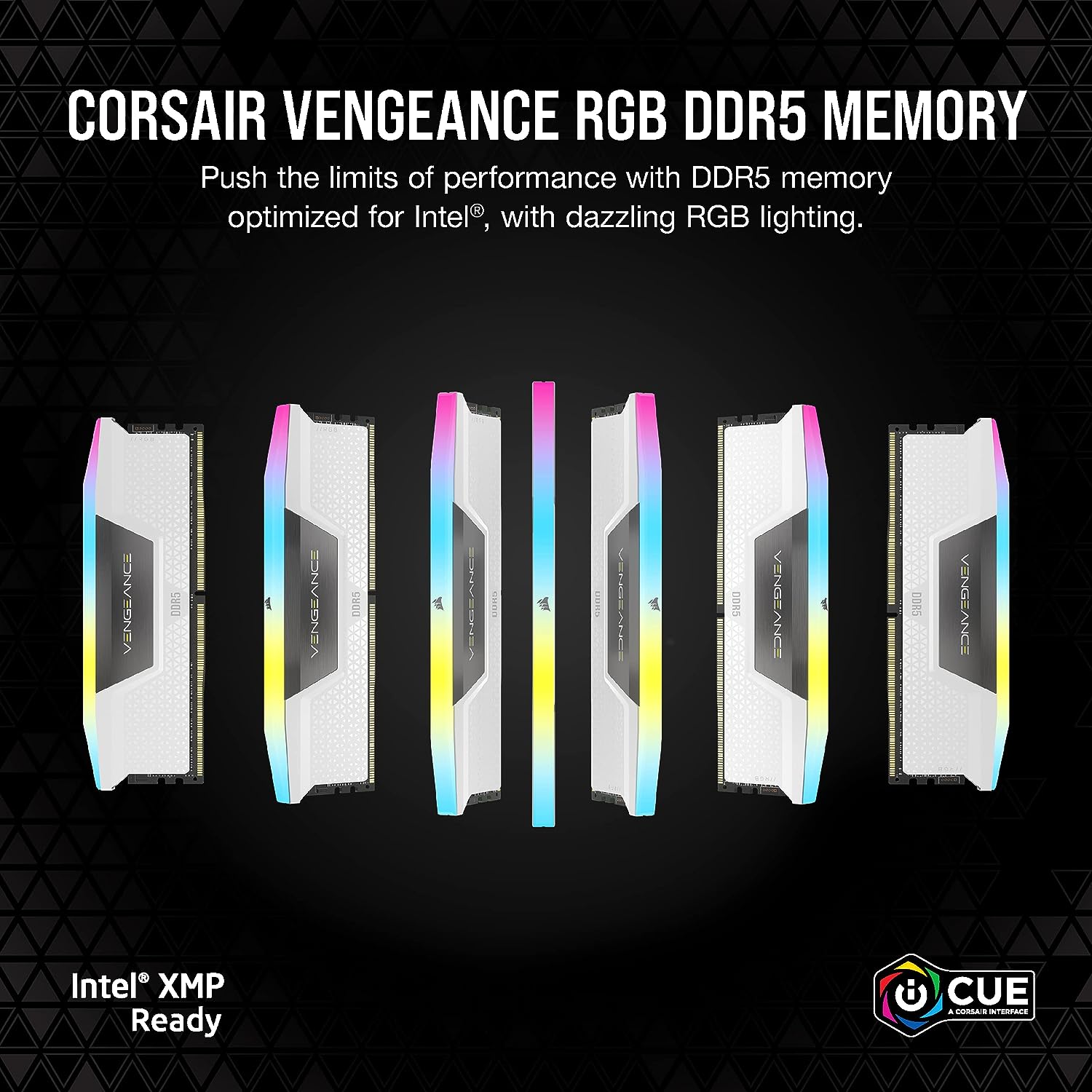 Corsair Vengeance RGB 32 Go 2 x 16 Go DDR5 6000 MHz - Blanc - image 4