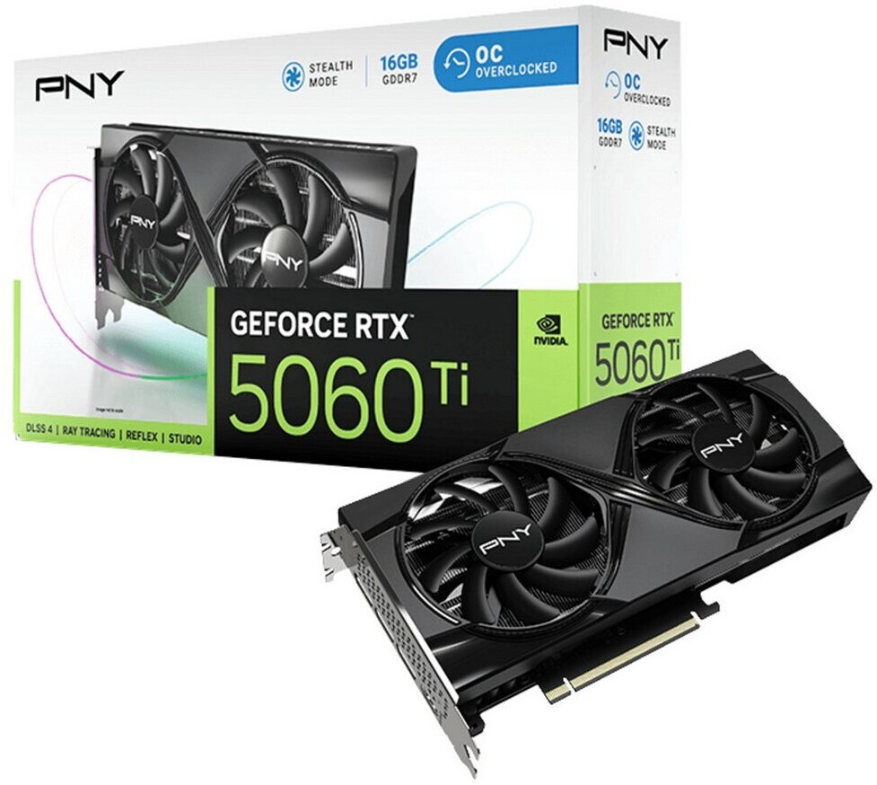 PNY GeForce RTX 5060 Ti 16GB  Dual Fan OC  - image 1