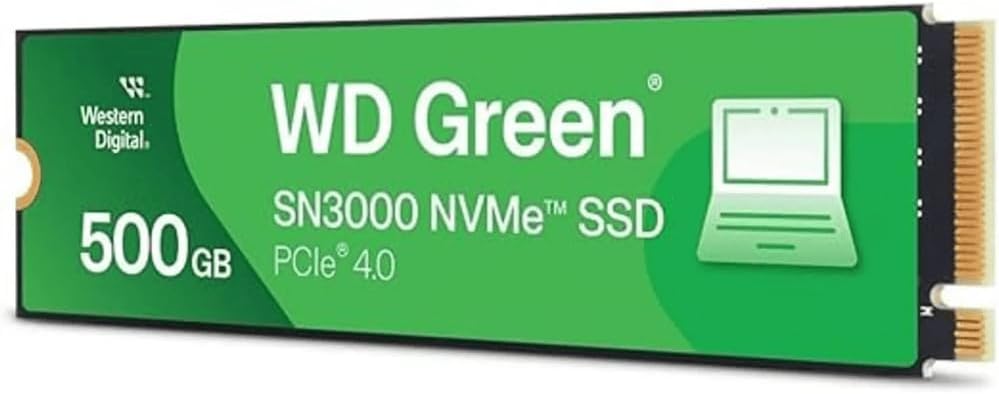 Western Digital Green WD SN3000 NVMe 500 Go M.2 4.0 QLC 3D NAND