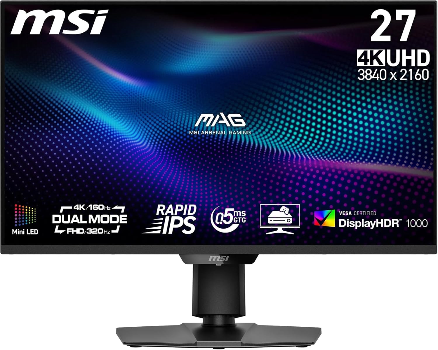 MSI MAG 274UPDF E16M 27" Dual-Mode UHD 160Hz/FHD 320Hz