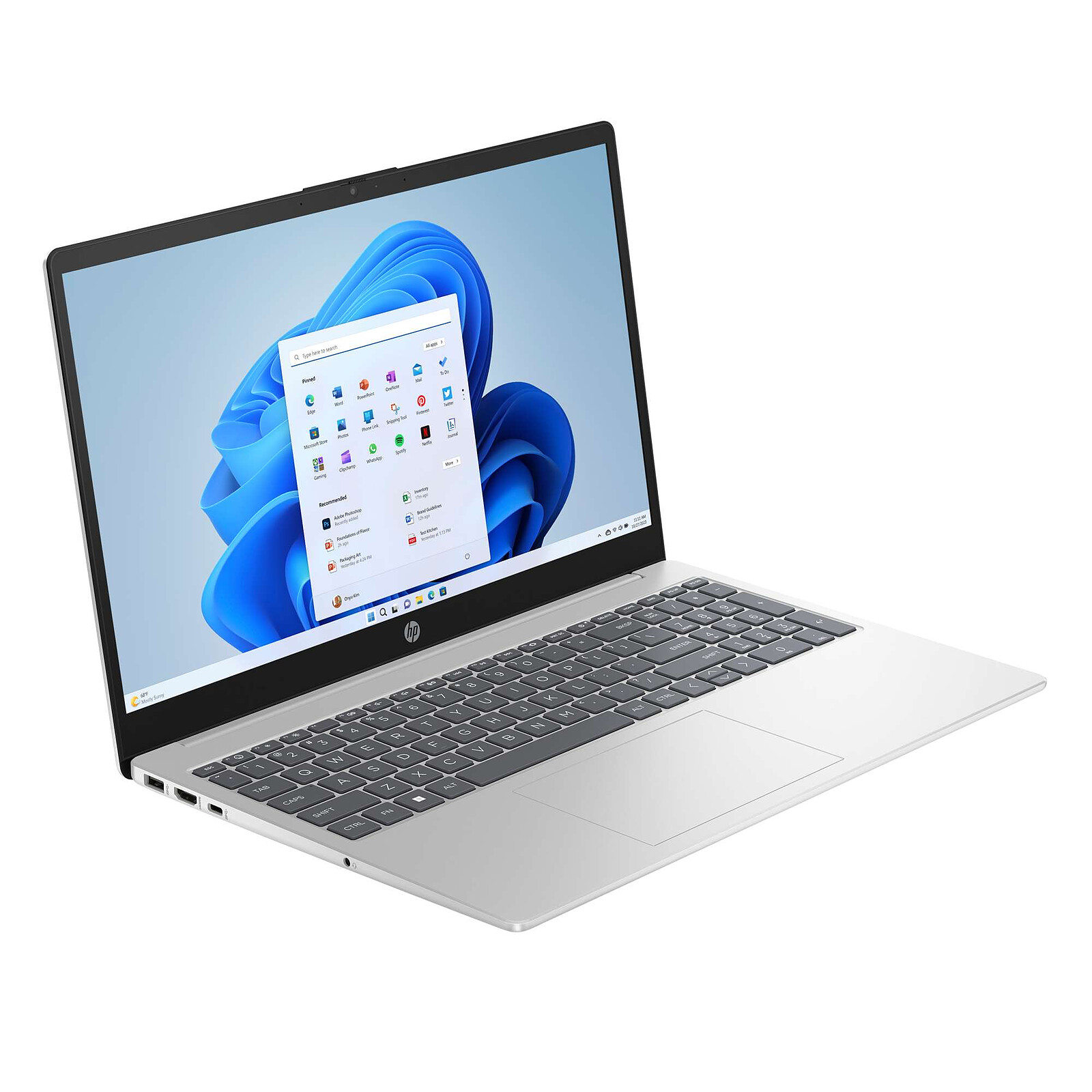 HP Laptop 15 - Portable 15.6" FHD - Intel Core 7 - 16Go - 512Go - W11H - Argent - image 3