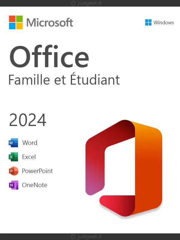 MICROSOFT Office Famille et Etudiant 2024