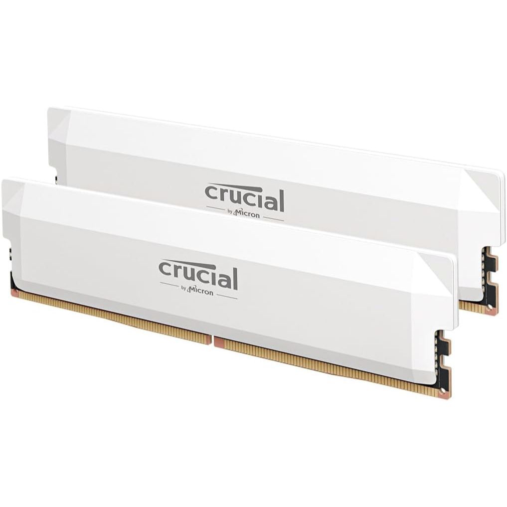 CRUCIAL PRO gaming 32G (2x16G) DDR5-6400 Oc Blanc - image 1