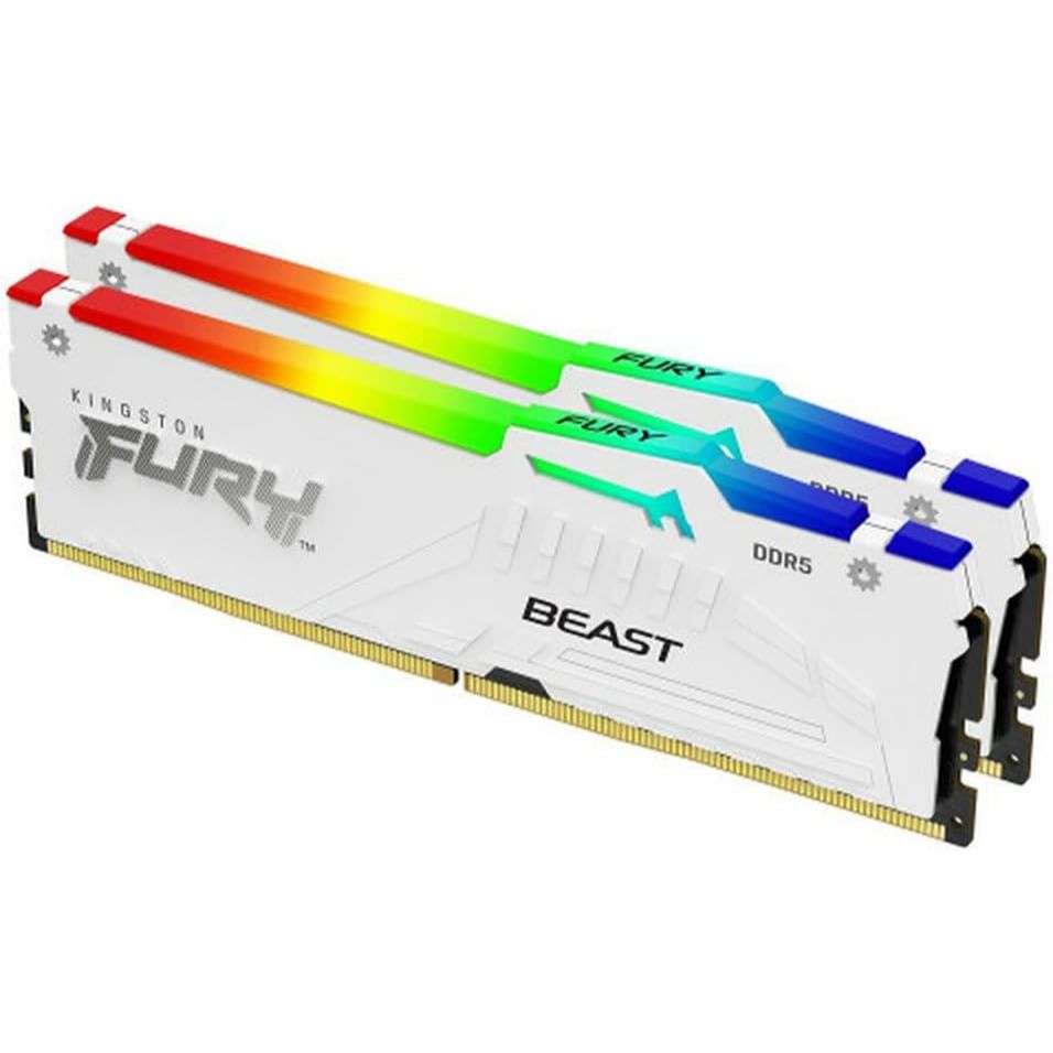 Kingston FURY Beast RGB 32Go (2x16 ) 5600 DDR5 CL36 Blanc
