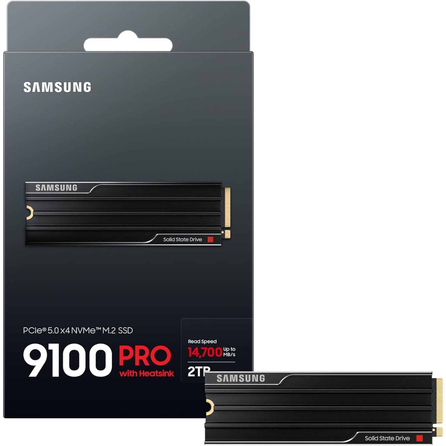 SAMSUNG SSD 9100 PRO 2T M.2 Gen5 avec dissipateur - image 1