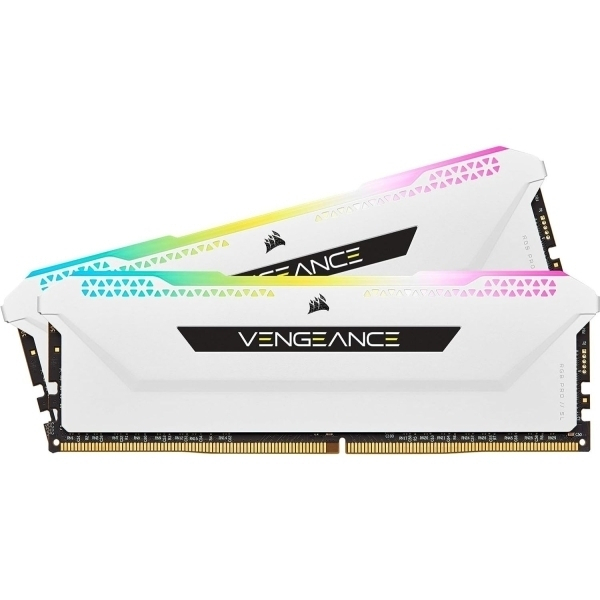 Corsair VENGEANCE RGB PRO SL 32 Go (2x16 Go) DDR4 3600 C18 - Blanche